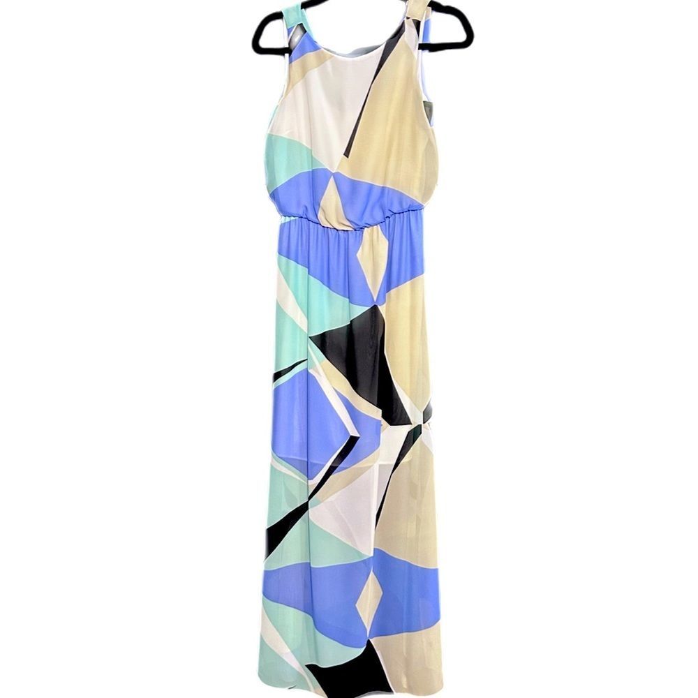 MM Couture MAXI Color Block Women’s Sz Small Dress with Liner